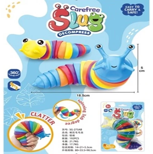 Brinquedo Articulado Lagarta Sg 275ab Banana Toys