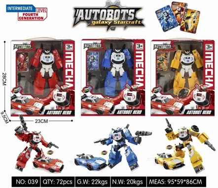 Robo Transforma Carro 039 Banana Toys