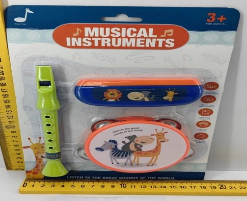 Kit Instrumentos Musicais 3pcs 6803e Banana Toys
