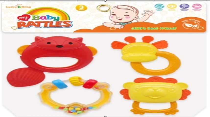 Kit Chocalho 4pcs K225d367 Banana Toys