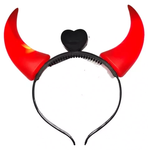 Tiara Chifre Diabinho Halloween Ih1 21 Banana Toys