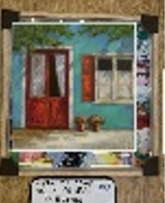 Quadro Moldura Madeira 52x52cm Nmp272 Banana Toys