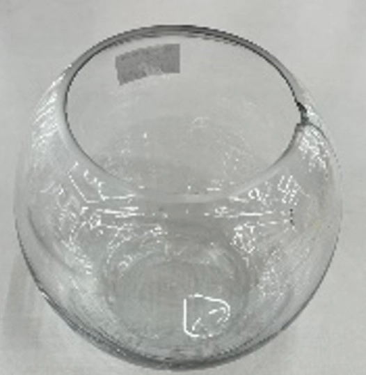 Vaso Vidro Redondo 12x15cm Nmp291 Banana Toys