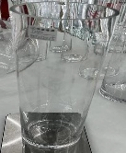 Vaso Vidro 12x40cm Nmp311 Banana Toys