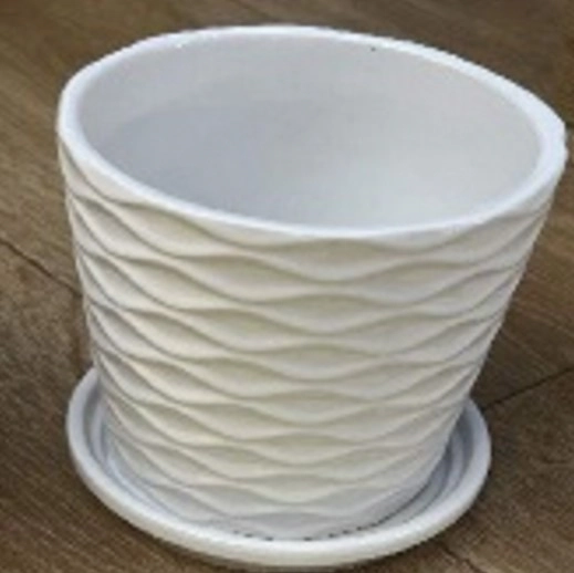 Vaso Ceramica Branco 10.5x11cm Nmp117 Banana Toys