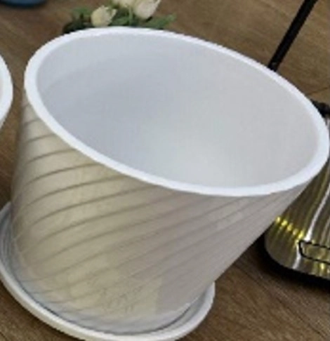 Vaso Ceramica Branco 17x16cm Nmp124 Banana Toys