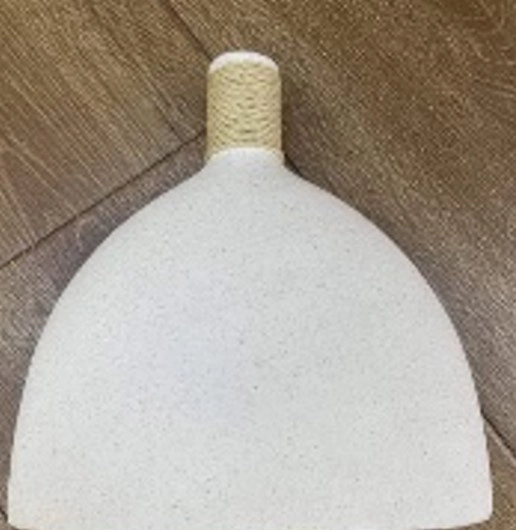 Vaso Ceramica Branco 19.5cm Nmp126 Banana Toys
