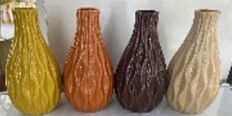 Vaso Ceramica Colorido 15cm Nmp006 Banana Toys