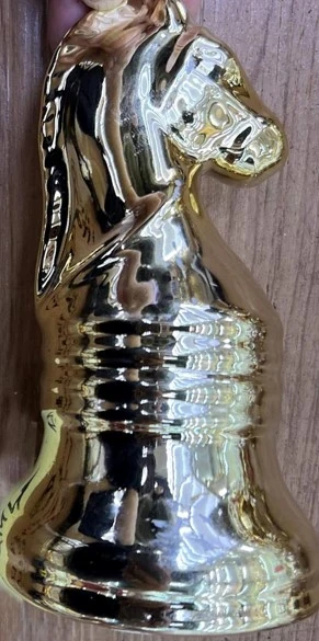 Enfeite Peca Xadrez Ceramica Galvanizado 14.2cm Nmp018 Banana Toys
