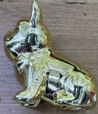 Enfeite Cachorro Filhote Ceramica Galvanizada 11cm Nmp027 Banana Toys