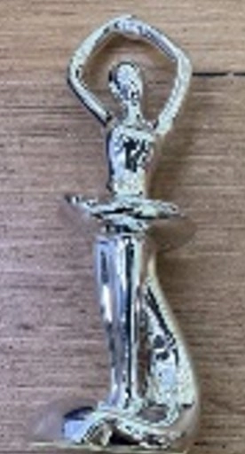 Enfeite Bailarina Ceramica Galvanizada 17cm Nmp041 Banana Toys