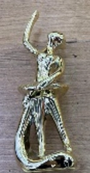 Enfeite Bailarina Ceramica Galvanizada 17cm Nmp042 Banana Toys