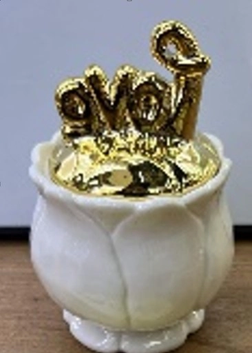 Porta Joia Love Ceramica 8x12cm Nmp049 Banana Toys
