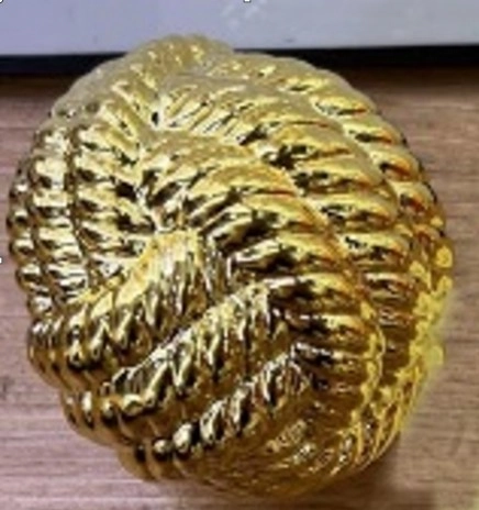 Enfeite Bola Fio Ceramica Galvanizada 10cm Nmp058 Banana Toys