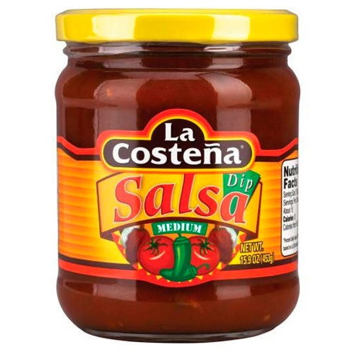 La Costena, Salsa Dip Med, 16 Ounce 12 Pack