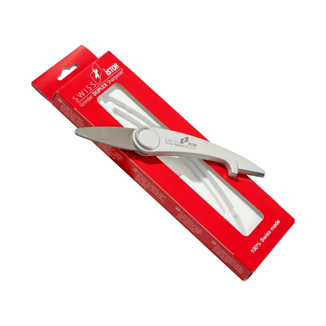 Afiador Swiss Sharpener Istor Duplex Ponta De Tungstênio + Afiador Diamante Corpo Em Alumínio 190mm O Artesão