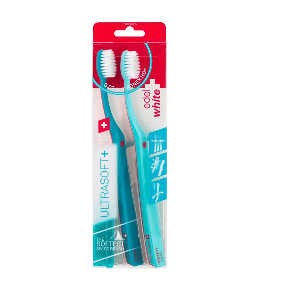 Edel White Escova Dental Flosserbrush Ultrasoft Duo X 1