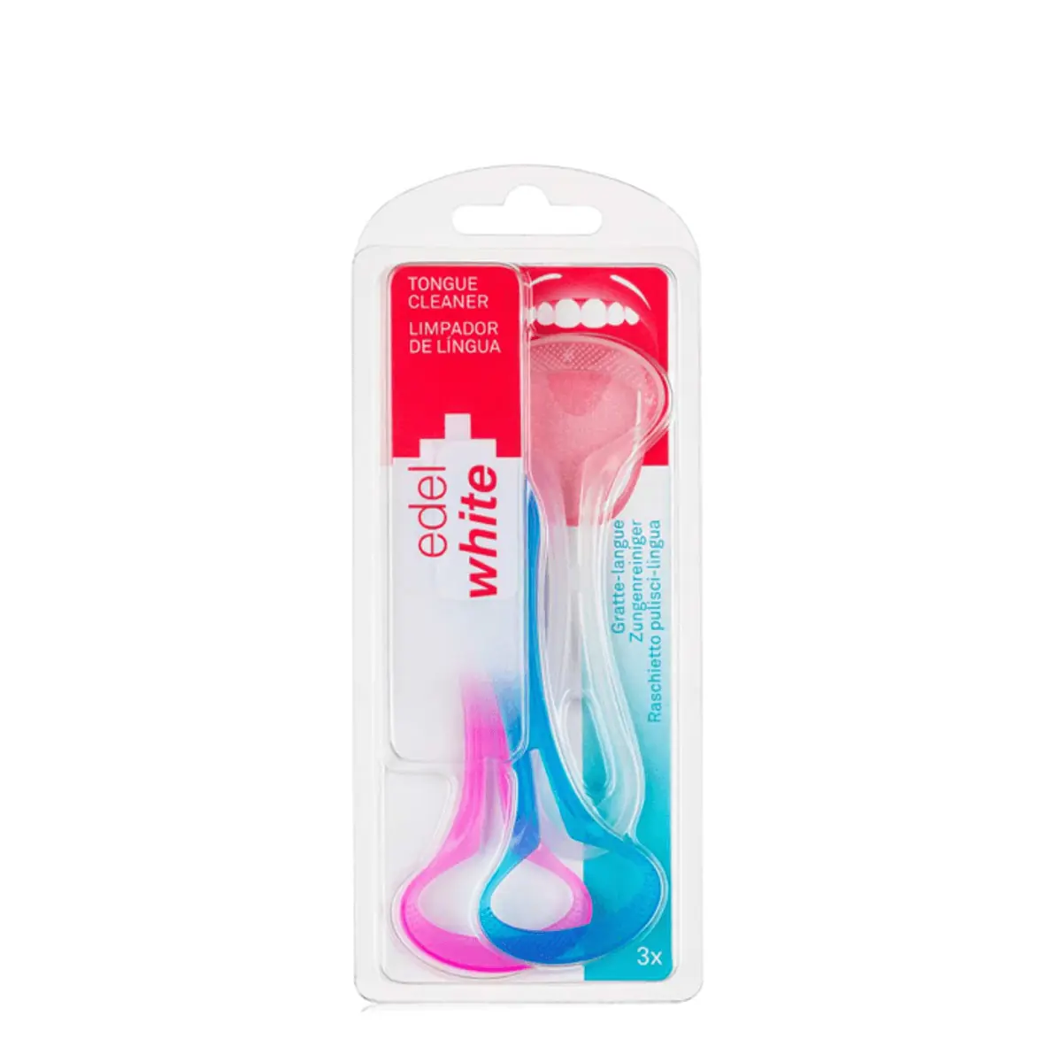 Limpador Para Língua Edel White 3 Unidades