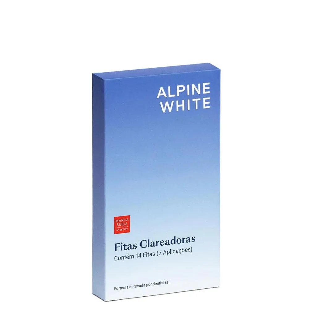 Fitas Clareadoras Dentais Alpine White 7 Pares