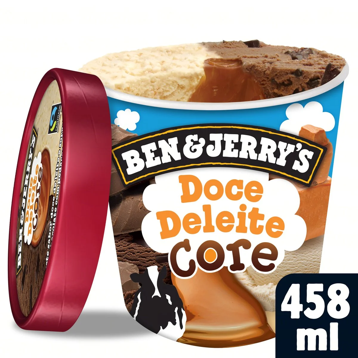 Sorvete De Doce Leite Core Ben Jerrys 458ml