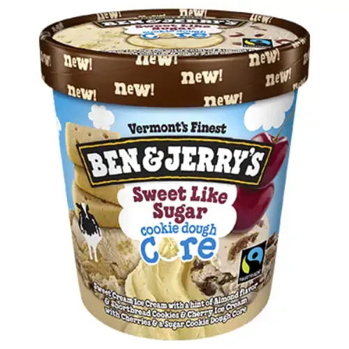 Sorvete Sweet Like Sugar Cookie Ben Jerrys Dough Core Pote 458ml