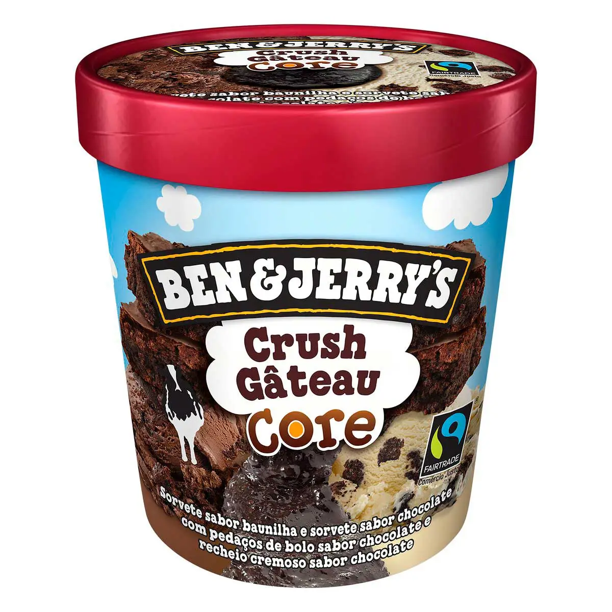 Sorvete Sabor Crush Gâteau Ben & Jerry's Core 458ml