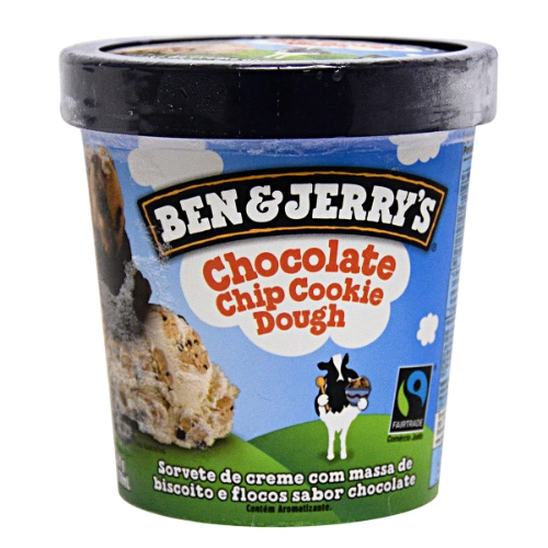 Sorvete Chocolate Chip Cookie Dough Ben Jerrys Pote 458ml