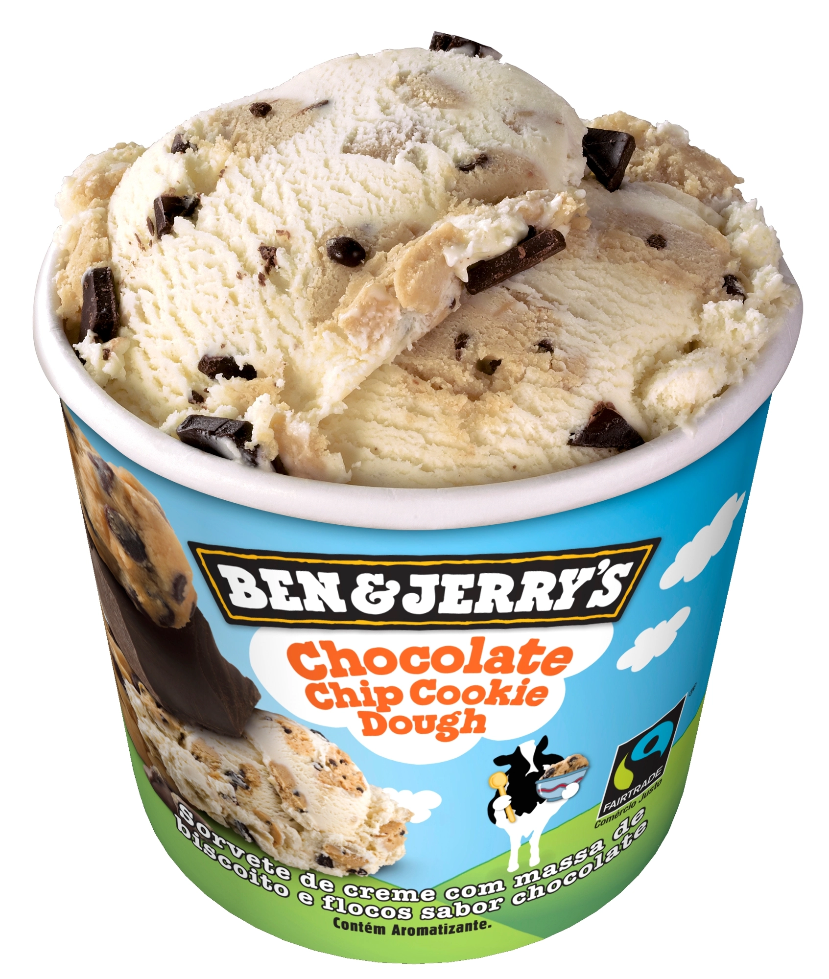 Sorvete Chocolate Chip Cookie Dough Ben Jerrys Pote 120ml