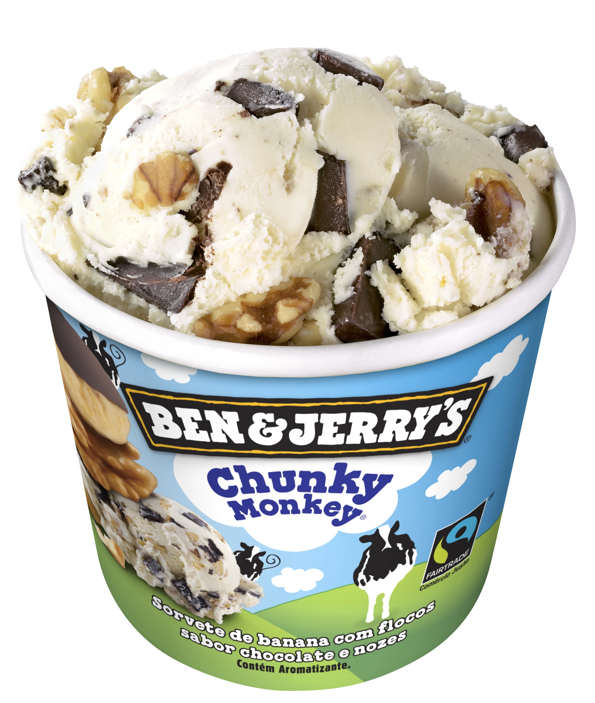 Sorvete Ben Jerry S Chunky Monkey 120ml
