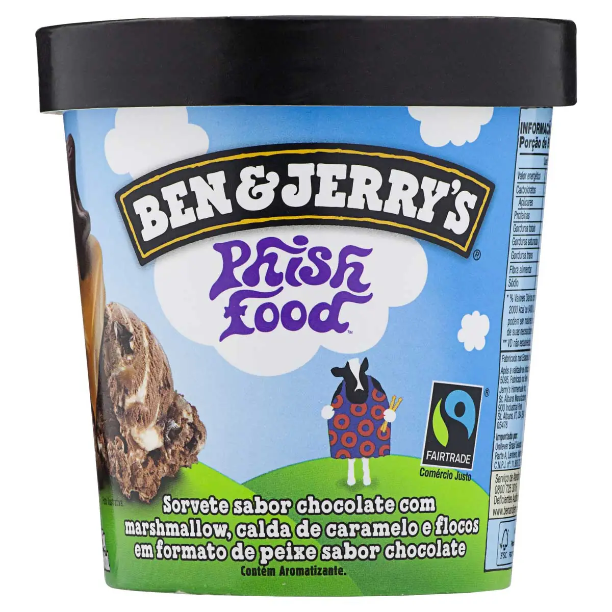 Sorvete Phish Food Ben &amp; Jerry's Pote 458 ml