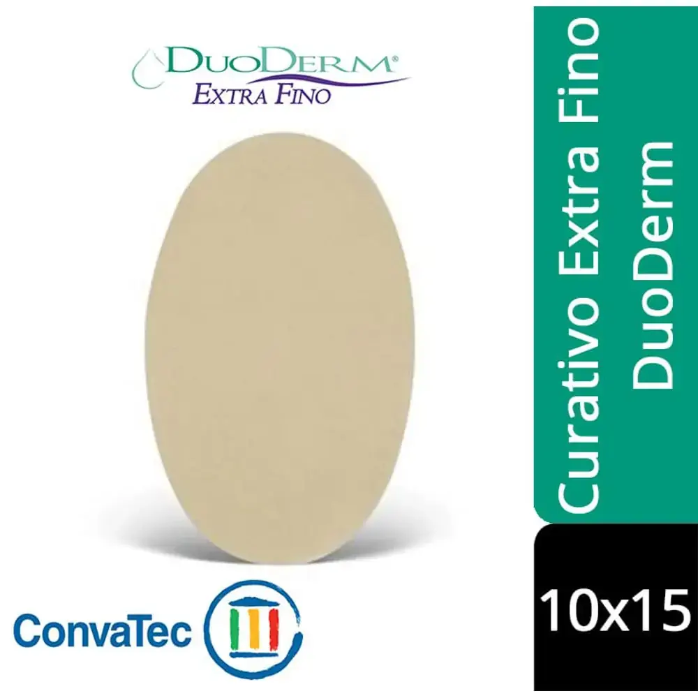 Curativo Hidrocoloide Duoderm Extra Fino CGF 10 X 15 cm Convatec - Curativo Hidrocoloide Duoderm Ext
