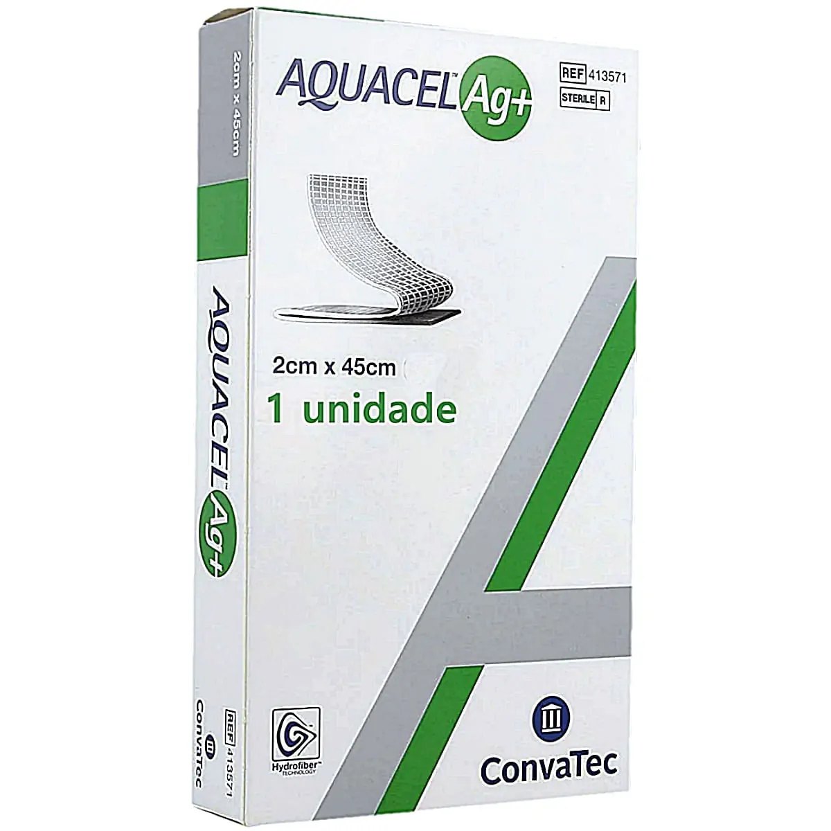 Curativo Aquacel AG+ Extra CONVATEC 2x45cm Fita - unidade