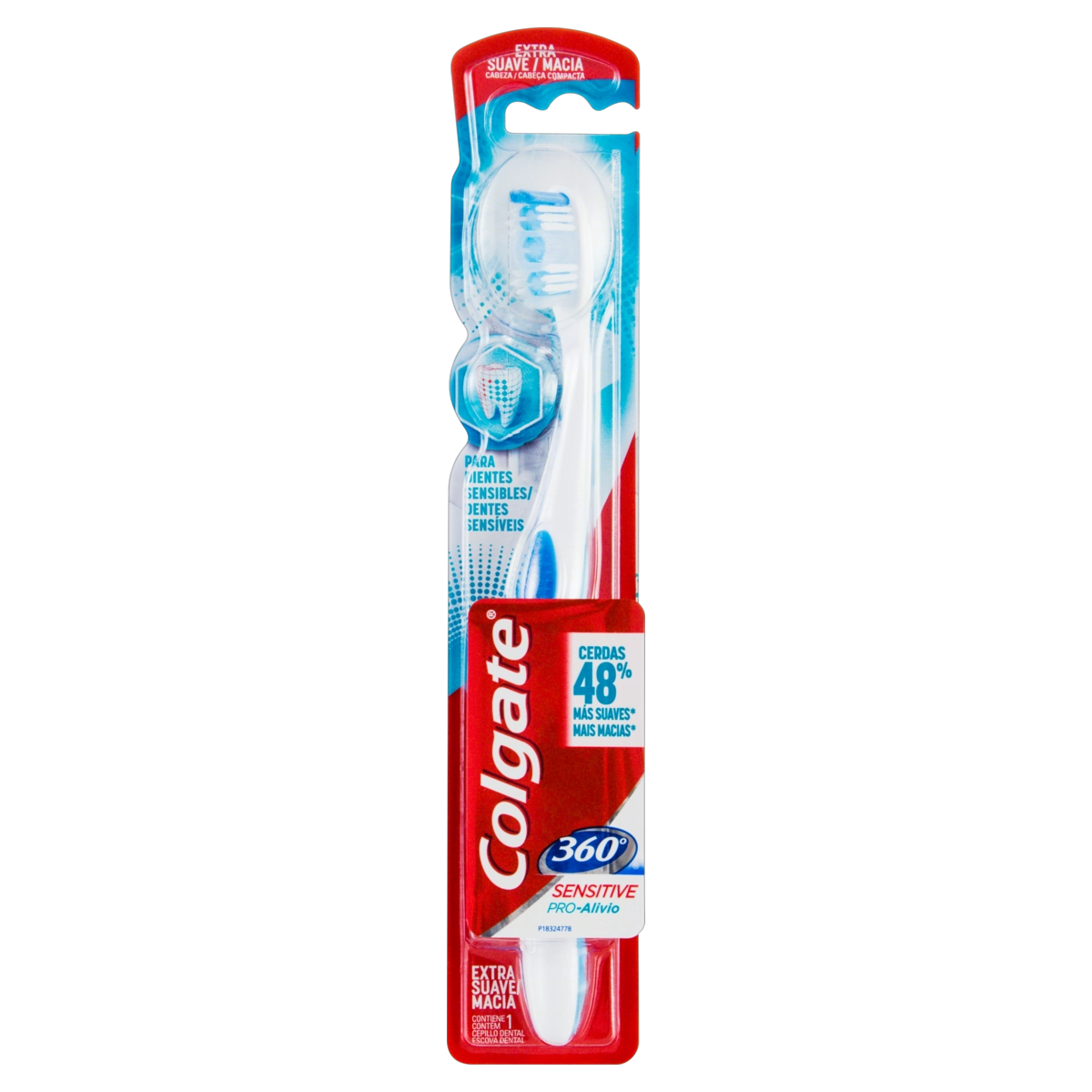 Escova Dental Extra Suave Colgate Sensitive Pro Alívio 360°