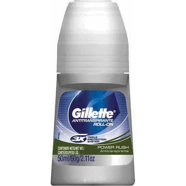 Desodorante Roll On Gillette 50ml Masculino Power Rush Unit
