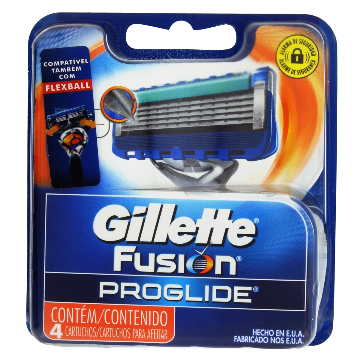 Carga De Aparelho Para Barbear Gillette Fusion Proglide 4 Unidades
