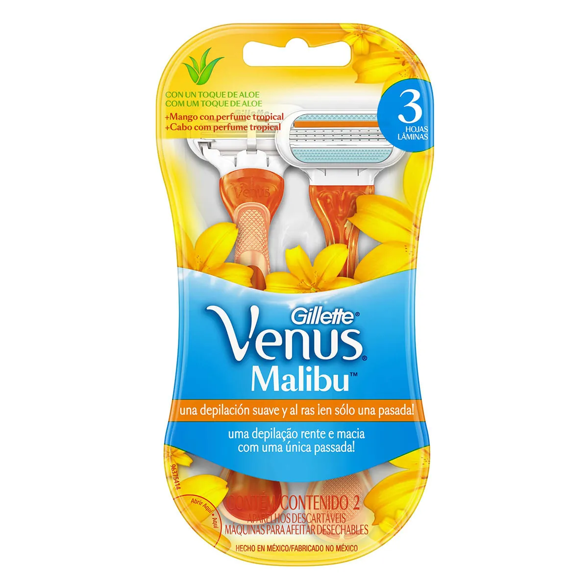 Aparelho para Depilar Descartável Gillette Venus Malibu 2 Unidades