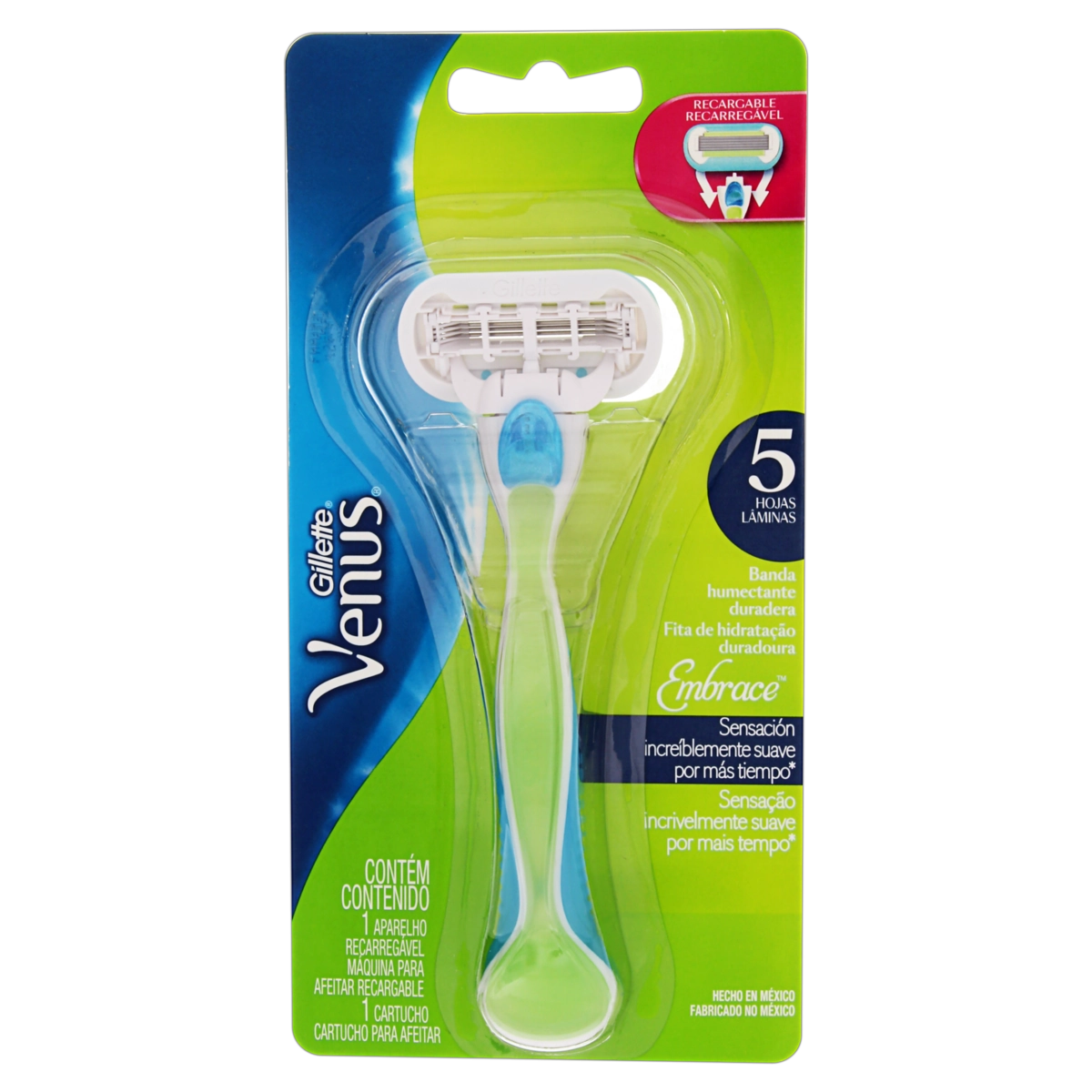 Aparelho Recarregável E Carga Para Depilar Gillette Venus Embrace