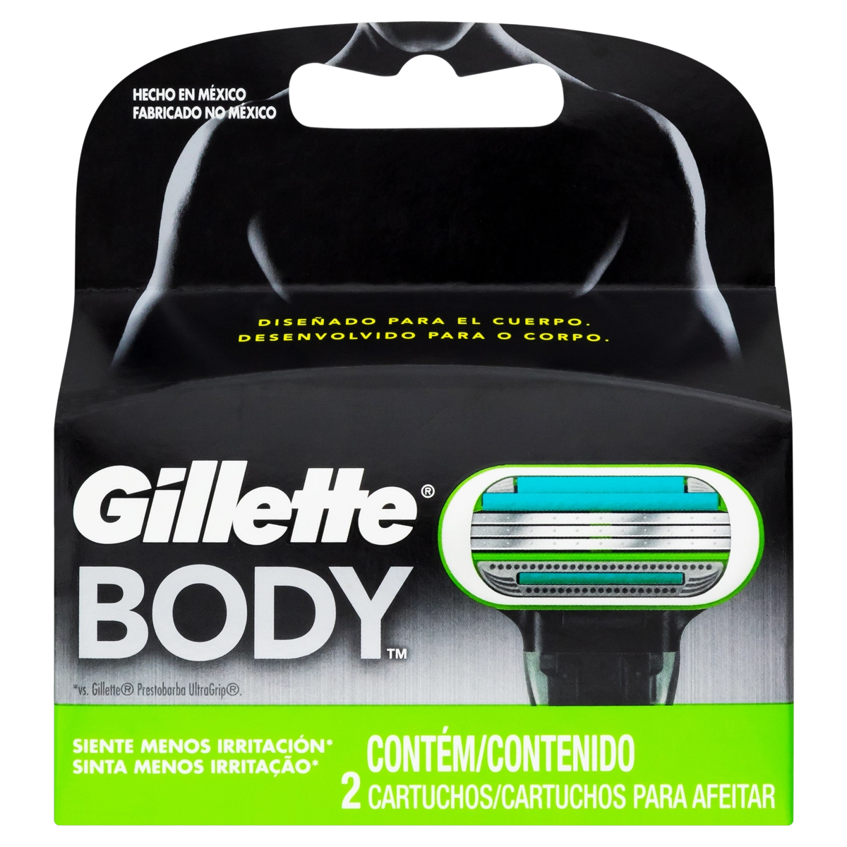 Carga Para Aparelho De Depilar Recarregável Gillette Body 2 Unidades
