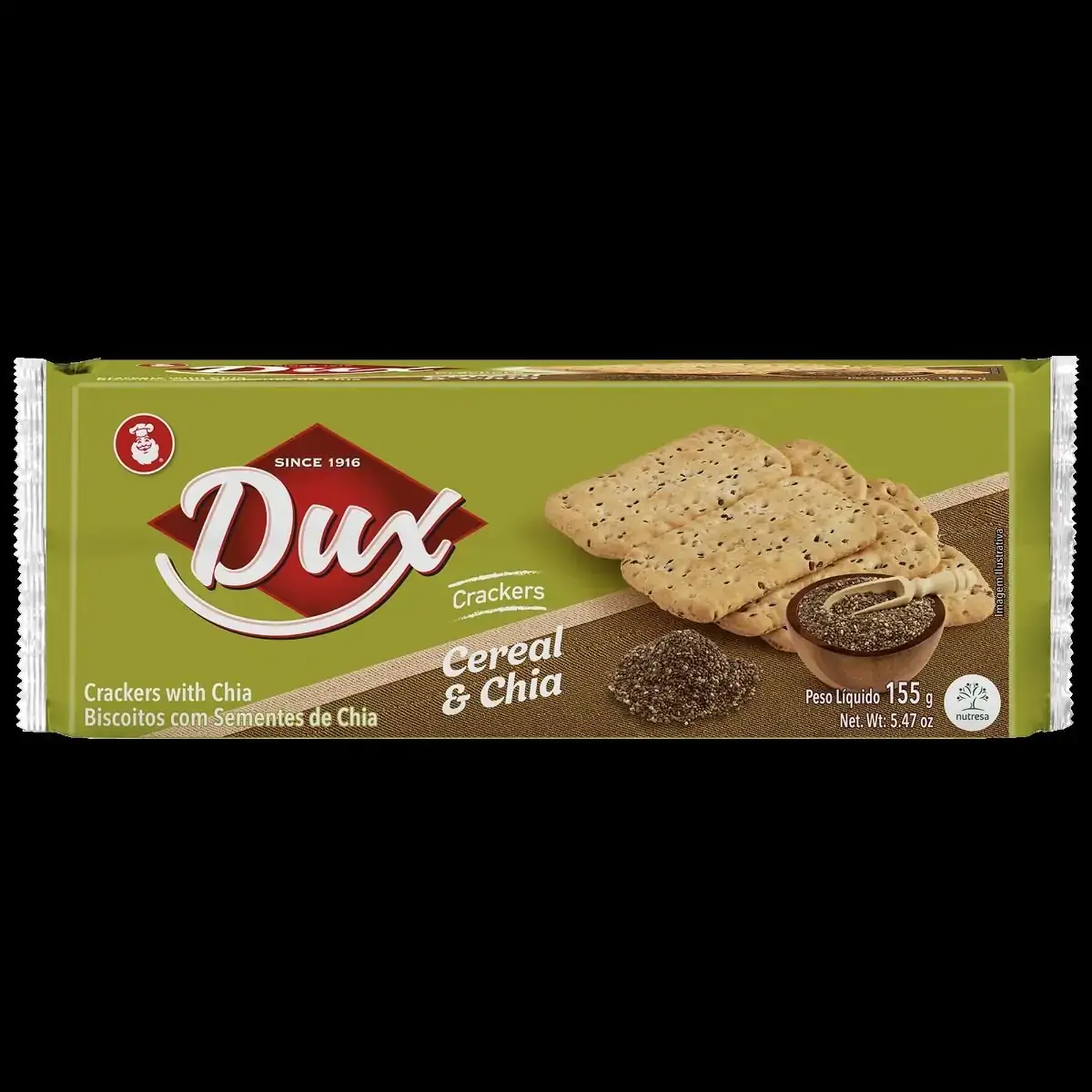 Biscoito DUX Cereais Com Chia 155g