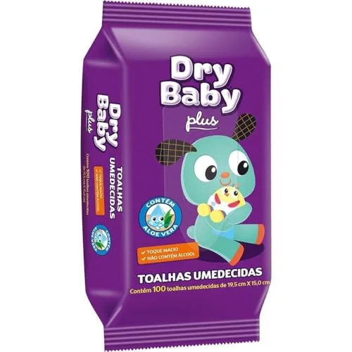 Toalha Umedec Dry Baby C/100