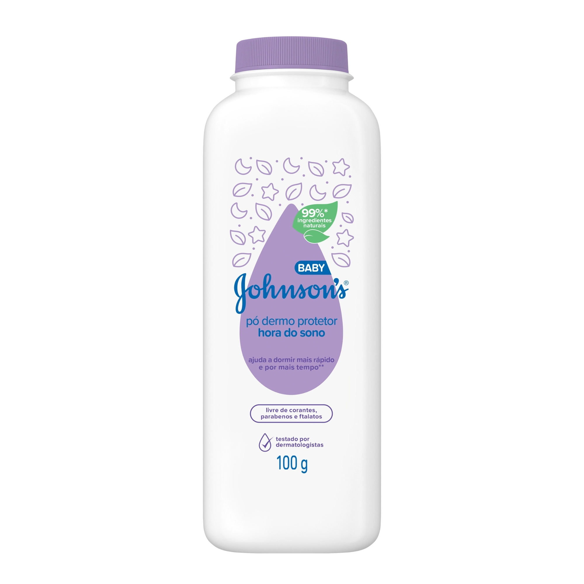 Talco Johnsons Baby Hora Do Sono Frasco 100g