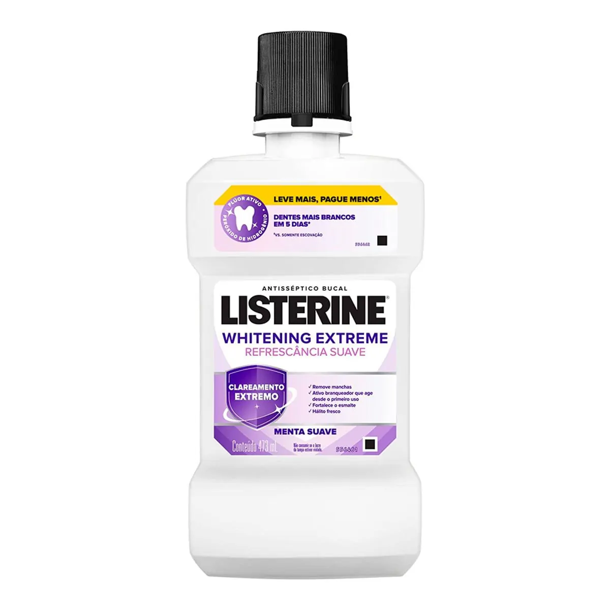 Enxaguante Bucal Clareador Dental Listerine Whitening Extreme 473ml