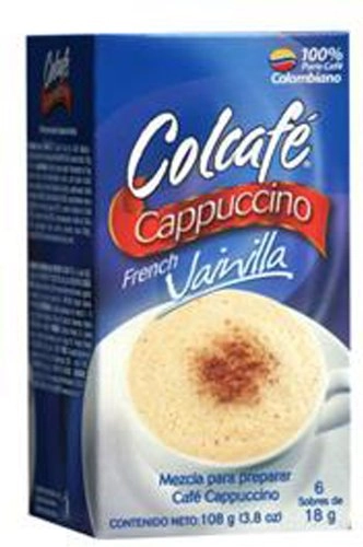 Colcafe: Cappuccino Mix French Vanilla Coffee, 3.80 Oz