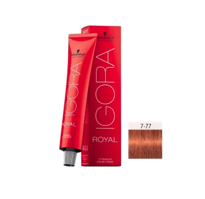 Tinta Igora Royal Hd 7.77 Louro Medio Cobre Extra Schwarzkopf