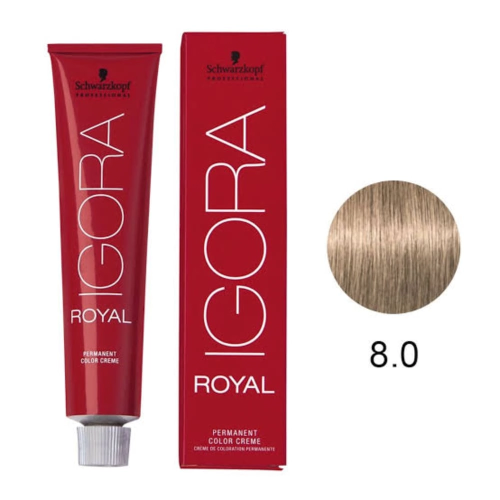 Schwarzkopf Professional - IGORA Royal - Naturais - 8-00 Louro Claro Natural Extra 60g