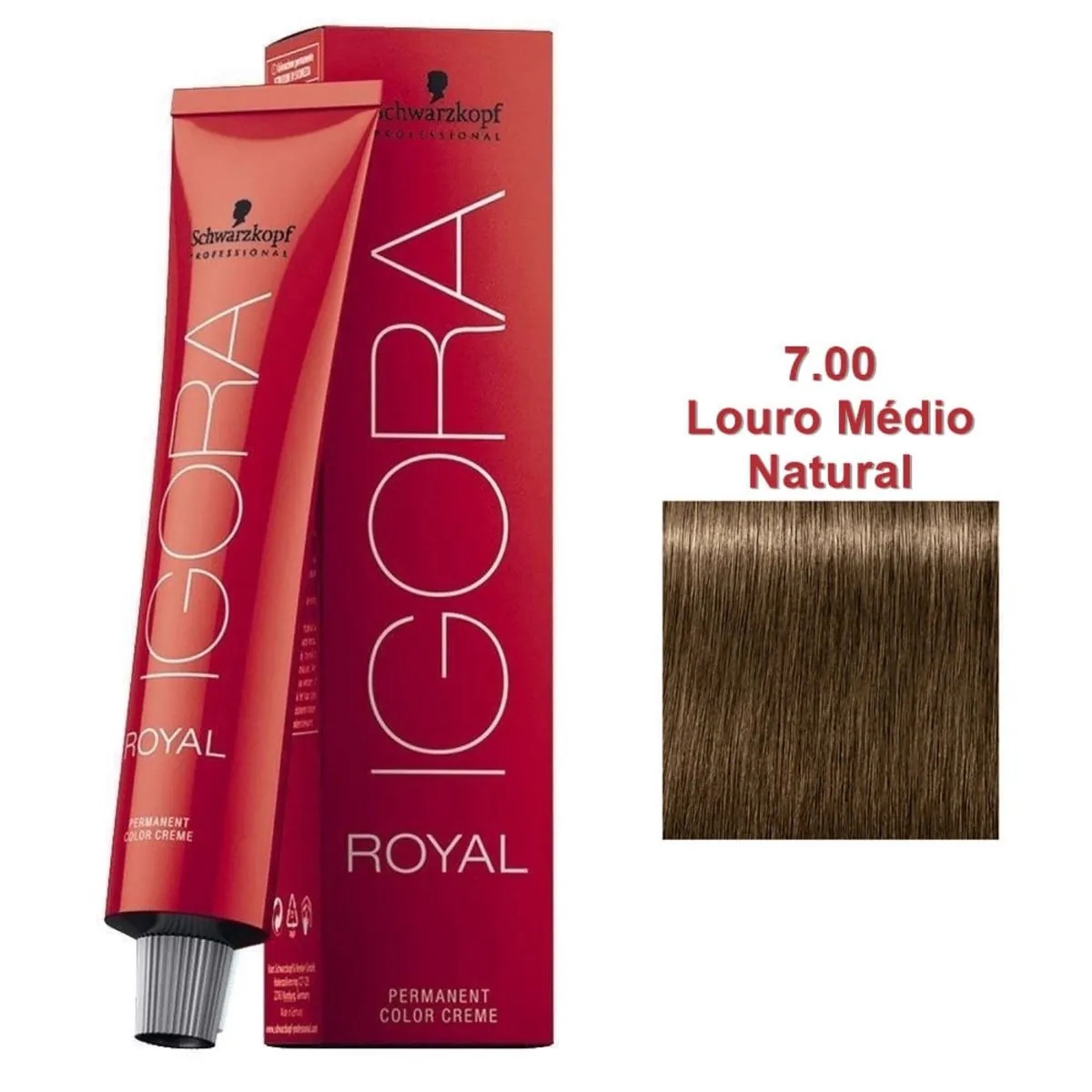 Tinta Igora Royal Hd 7.00 Louro Medio Natural Extra Schwarzkopf