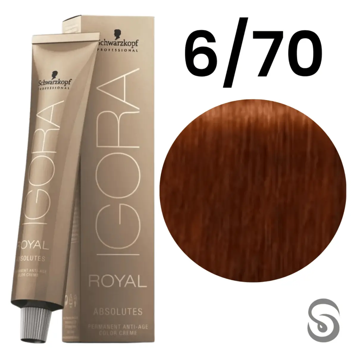 Tint Igora Absolutes N.6 70 Lro Esc Cobre Nat