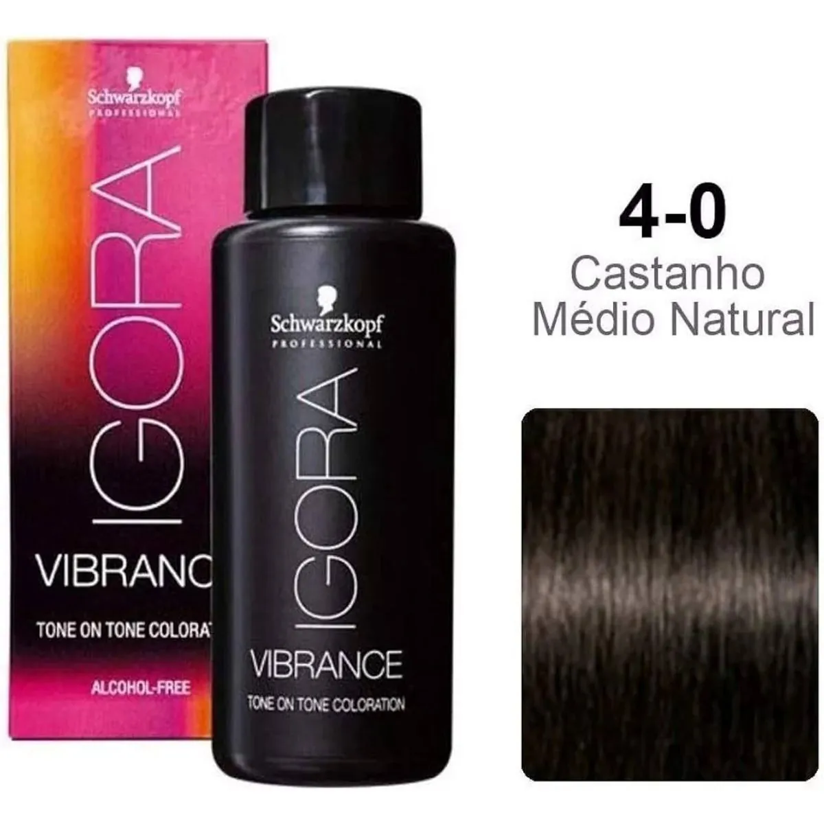 Tinta Vibrance 60ml 4.0 Castanho Medio Natural