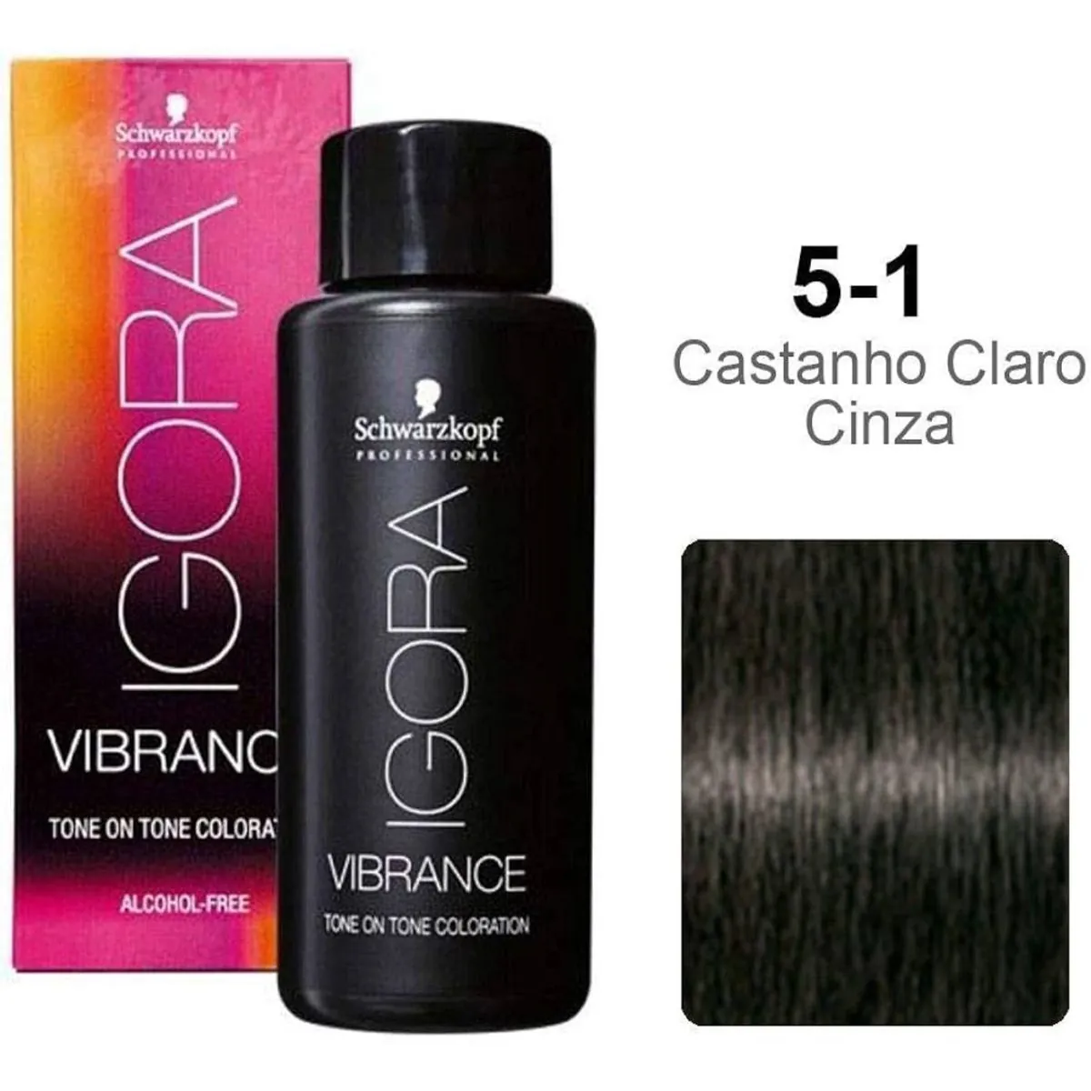 Schwarzkopf Igora Vibrance 5-1 Castanho Claro Natural Cinza 60ml