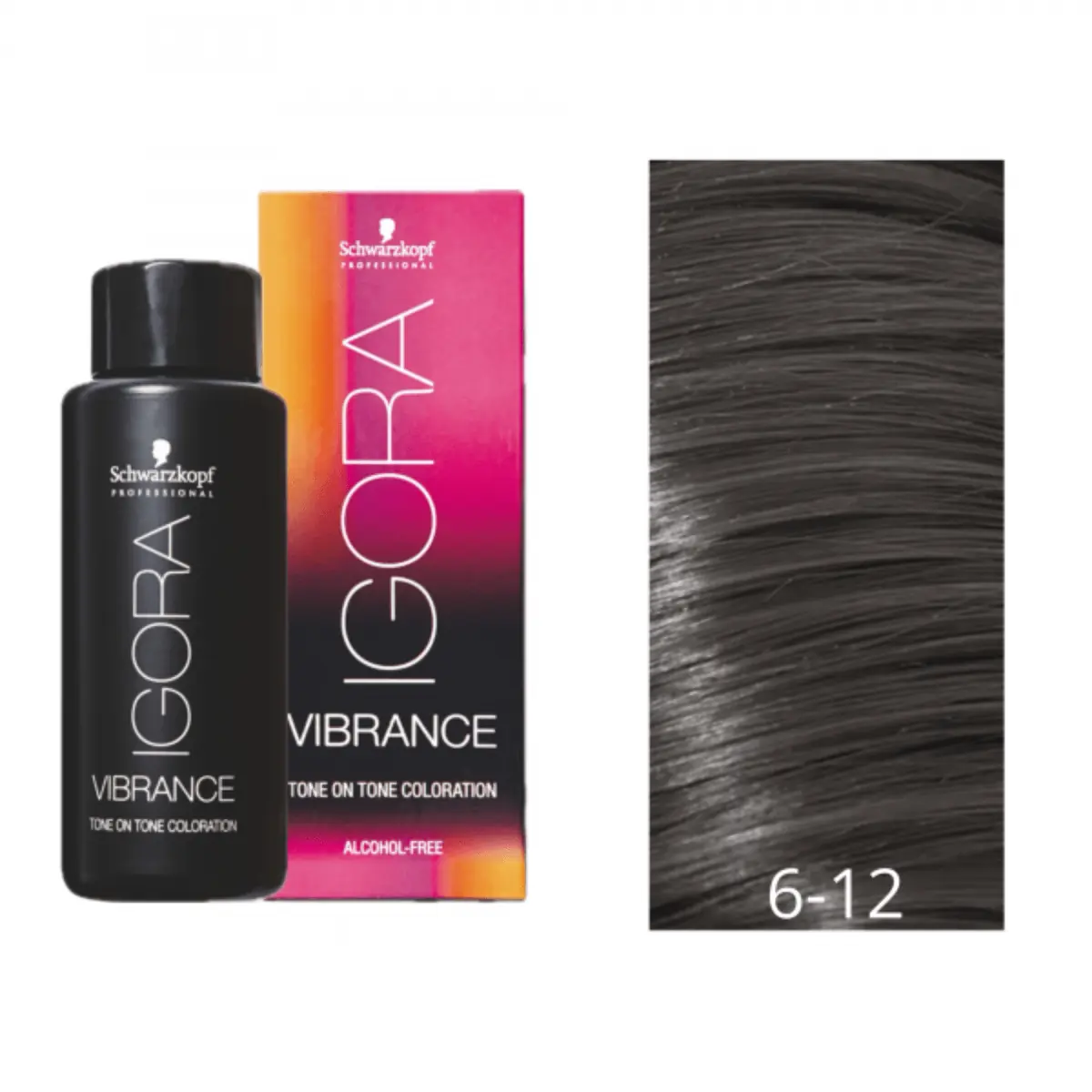 Tonalizante Igora Vibrance 6.12 Louro Escuro Cinza Fume Schwarzkopf 60g